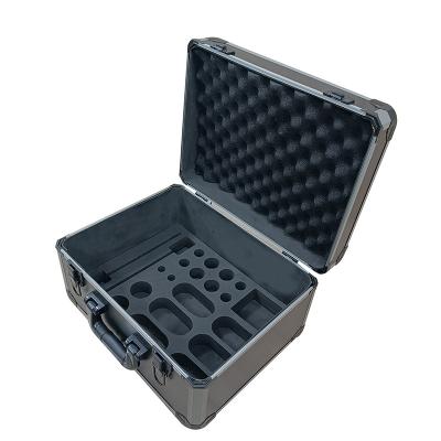 China Heavy Duty Aluminum Tool Suitcase Carrying Travel Case Waterproof Shockproof Safe Tool Storage and Reliable Portable Metal Toolbox for sale