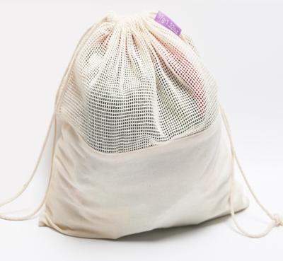 China Food Recycle Cloth Nylon Tote Kitchen Food Garlic Washable Home Mesh Net Bags for sale