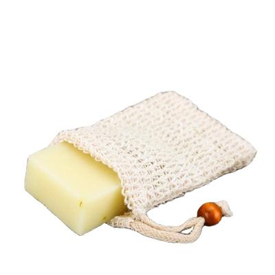 China 9x14cm Cleaning Soap Exfoliating Pocket Natural Mesh Soap Bar Bag Drawstring Sisal Soap Saver For Shower for sale