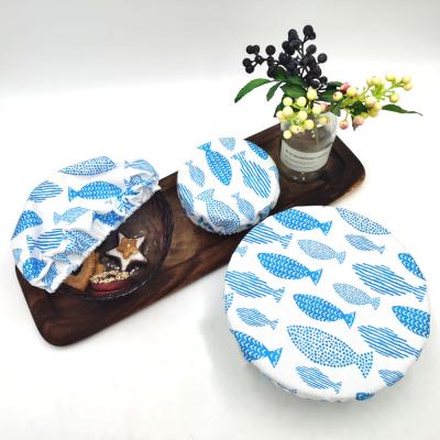 China Sustainable Handmade Reusable 100% Plastic Cotton Bowl Cover - Set of 3 for sale