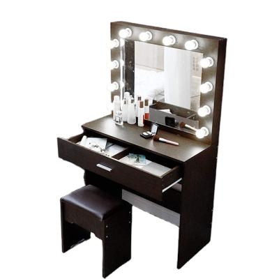 China (Height)Adjustable Corner Vanity Dressing Table White Dressing With Mirror In Bedroom for sale