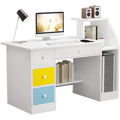 China (Height) Adjustable Computer Desk One Seater Table Furniture Panel Wooden Staff Desk for sale