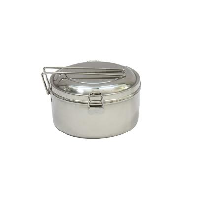 China Hot Selling Custom Made Circular Insulated Freshness Stainless Steel Mess Lunch Box Circular Insulated Tin for sale