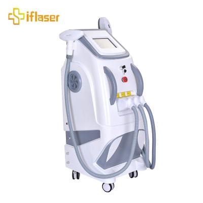 China Facial hair removal salon equipment machine skin rejuvenation acne lighting single shr rf nd yag hair removal ipl laser for sale