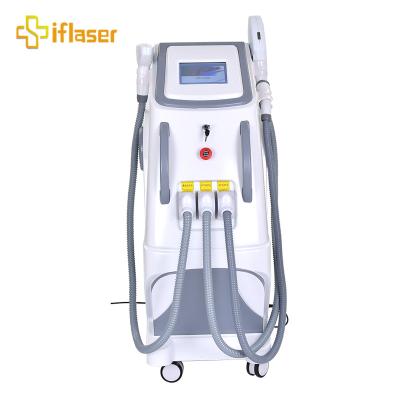 China Hot selling hair removal skin rejuvenation 3 in 1 single multifunctional ND yag rf laser beauty machine hair removal ipl for sale