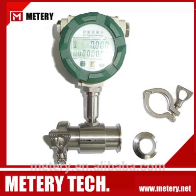 China Sanitary food grade turbine flow meter sensor MT100TB for sale