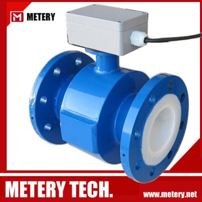 China GPRS Remote Display Battery Pulse Output electromagnetic flow meter MT100E for sale