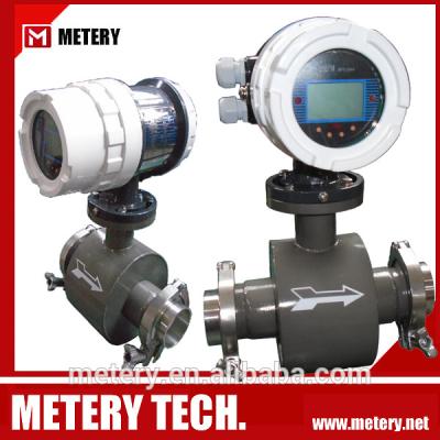 China Sanitary Stainless Steel Magnetic flow meter flowmeter for sale