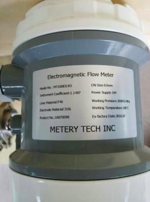 China SS316 Sanitary magnetic flow meter MT100E with Tri-clamp connection for sale