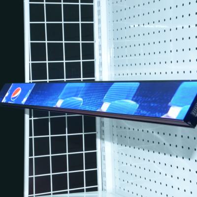 China Waterproof Indoor Supermarket COB P1.25 Shelf Show Tronway LED For Supermarket Retail Store 150*56.25mm 500cd/sqm 600*60*21mm 600x60x21mm for sale