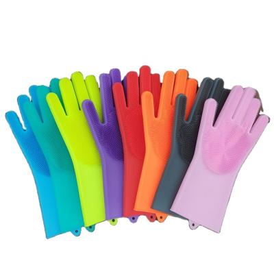 China Sustainable Dish Washing Oven Mitts Silicone Magic Gloves for sale