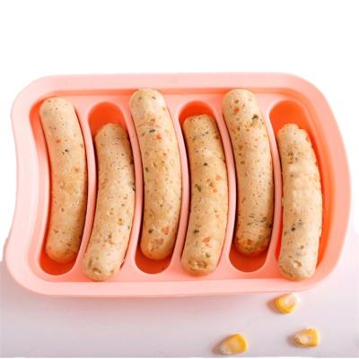 China Sustainable Sausage Mold for Homemade Silicone DIY Hot Dogs Baby Food Non-Stick Hot Dogs, Hot Dog Mold for Oven and Microwave for sale