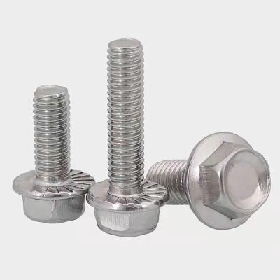 China Industrial Equipment Stainless Steel Hex Flange Bolts for sale