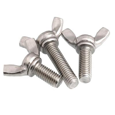 China 304 Stainless Steel Butterfly Bolt M20 Stainless Steel Fender Bolt Carbon Steel Butterfly Bolts and Nut M6 M8 M10 for sale