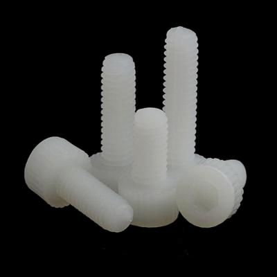 China White Insulated Nylon Nylon Socket Head Bolt M3-M12 Socket Hexagon Hex Nylon Socket Screws for sale