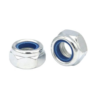 China Heavy industry nylon hex lock nut carbon steel lock nut DIN985 stainless steel lock nut for sale