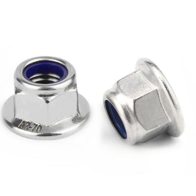 China Wholesale Industrial Equipment China Din6926 Stainless Steel Insert Hex Flange Locknut Nylon Nylock Nut for sale