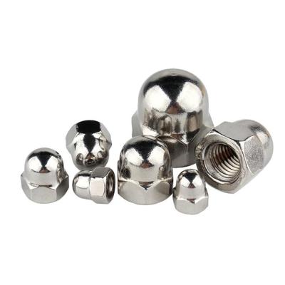 China General Industry Carbon Steel Galvanized Hexagon Cap Nut 304 Stainless Steel 316 Hex Dome Nut Customized In China for sale