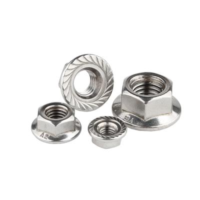 China General Industry Flange Nut A2-70/A4-80 Stainless Steel 304/316 Hex Flange Nut Bolt Chinese Manufacturer for sale