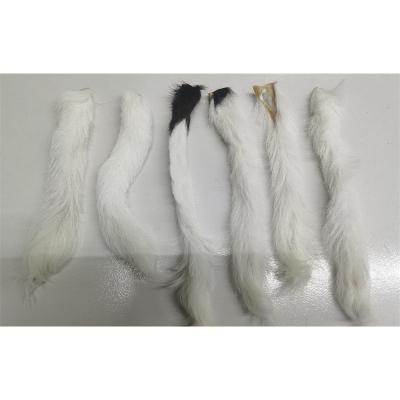 China Special real fur hair white cow fur hair tie hook ice fishing prawn cow fur hair faux silk bait material fly tying material for sale