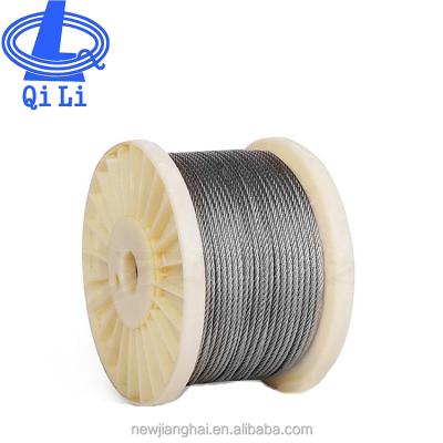 China Hot dipped galvanized iron wire sale wire rope7x19mm steel wire multi stranded galvanized rope for sale