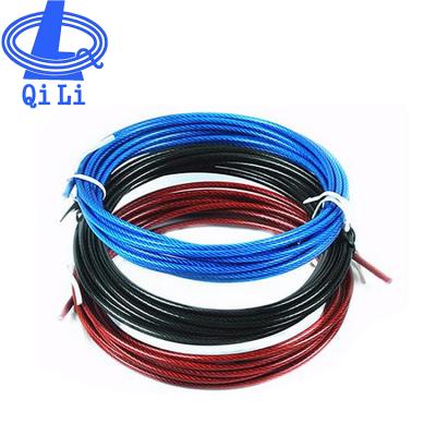 China FABRICATION PVC/Nylon Large Dia Black Color Coated Stainless Steel Wire Rope for sale