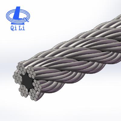 China 16mm Steel Wire MANUFACTURING Rope 6*7+FC/6*7+IWS for Machinery and Equipment for sale