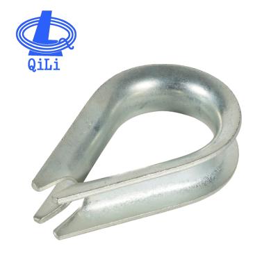 China High Quality Galvanized Wire Rope Fittings Din6899A Terminal Thimble for sale