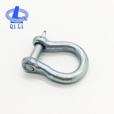 China Polished Adjustable Construction Stainless Steel Shackle With Pin for sale