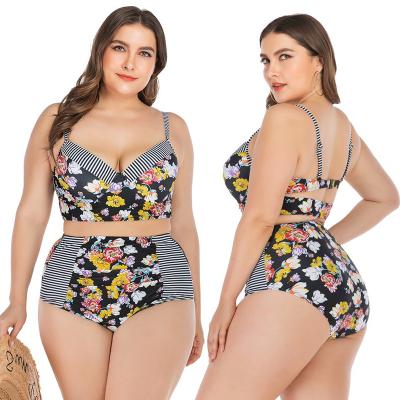 China Plus Size Julysand Plus Size Floral Print Women Custom Swimwear for sale