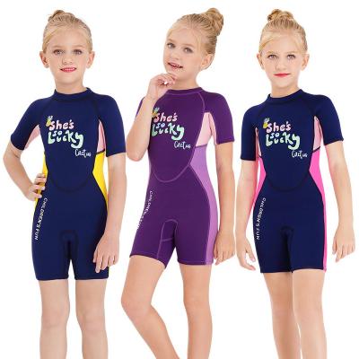 China One-Piece Julysand Swimwear Girls Breathable Kids Girls Swimwear Girls Surfing Suit Rash Guard for sale