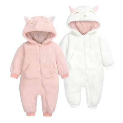 China Autumn Clothes Baby Cotton 2954 Romper Jumpsuit Babies Fleece One Piece Newborn Romper Thick Long Sleeve Clothing for sale