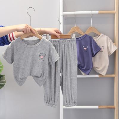 China 2271 Baby Summer Cotton Clothes T-shirts +Long Pants Kids Outfits 1-5Y Casual Dress Set Toddler Kid Beach Tracksuits Suit for sale