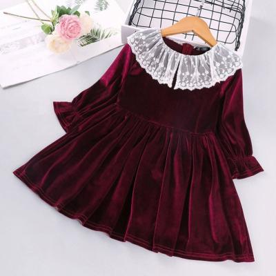 China Breathable Girl Long Sleeve Dresses Autumn Children Clothes British Princess Dress For Baby Girl Children Long Sleeve Dresses for sale