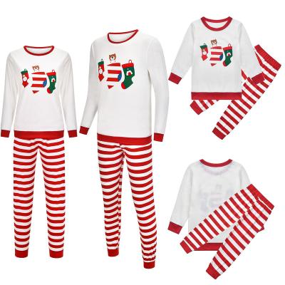 China 3395 Breathable Family Christmas Pajamas Matching Mother And Father Son Outfit Sleepwear Look Sleepwear Baby Girl Kid Rompers Pajamas for sale