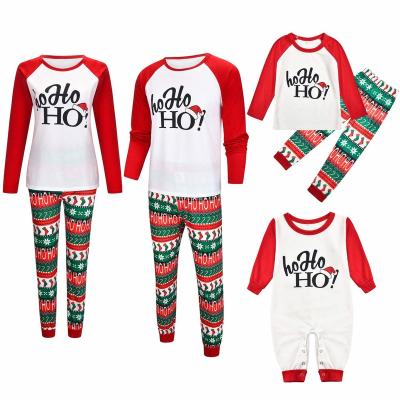 China 3397 Christmas Family Casual Matching Pajamas Sets Kid Baby Adult Family Matching Outfits 2022 Christmas Pj's Clothing Jumpsuit Pajamas for sale