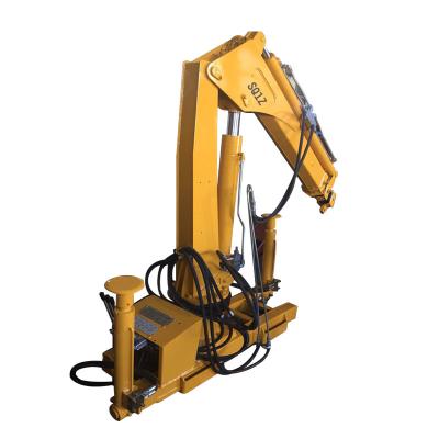 China TRUCK CRANE Hot Sale Low Price SQ1ZA2 Mini Crane 1tons Hydraulic Knuckle Boom Truck Mounted Crane With Conventional Pickup for sale