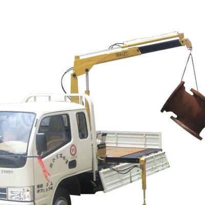 China CRANE Small Truck Mounted Folding Arm Mini Crane 500KG 1000KG for sale