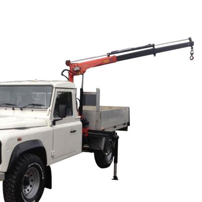 China TRUCK CRANE Hydraulic Boom Pickup Crane Mini Crane 500Kg for sale