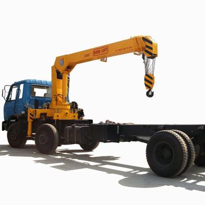 China TRUCK CRANE 6.3 Ton / 8 Ton / 10 Ton Telescopic Boom Hydraulic Truck Mounted China Crane Manipulator for sale