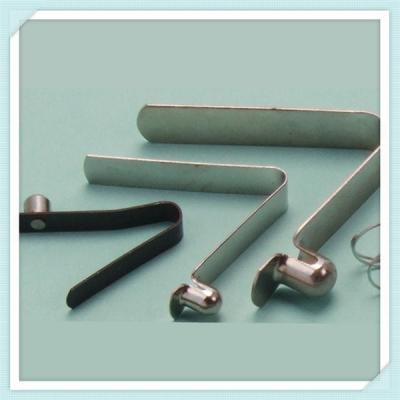 China Steel pipe clamp spring clip V spring clip button for tube for pipe shape spring for sale