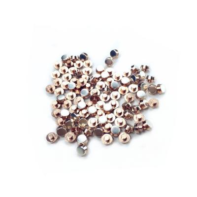 China Contact Silver Copper Bimetal Rivet Solid Copper Rivet for sale