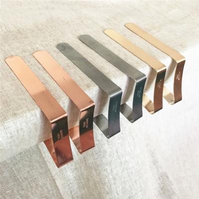 China SS304 stainless steel tablecloth clips, tablecloth weight clips, decorative tablecloth clips for sale