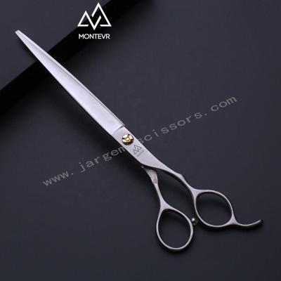 China Viable Thin Blade Pet Grooming Scissors 7.5 Inch Professional Dog Grooming Scissors Pet Scissors for sale