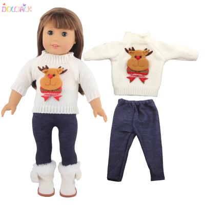 China Newest Cartoon Toy OEM Arrival American 18 Inch Christmas Doll Girl Set Doll Clothes for sale