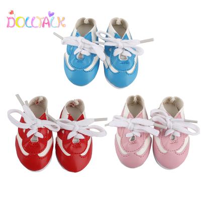 China Cartoon Toy Newest Arrival Hot Sale 18 Inch American Doll Sports Tennis Doll Shoes for sale