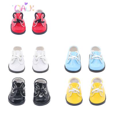 China Cartoon Toy New Amazon Hot Sale 14 Inch American Girl Doll Shiny Leather Shoes for sale