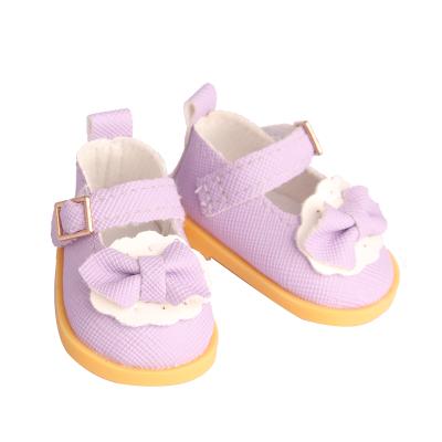 China Hot Selling 14 Inch Girl's American Bow Doll Shoes Doll Shoes Shoes Doll Accessories for sale