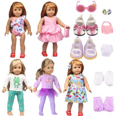 China Cartoon Toy Direct Manufacturer Amazon Hot sell 18 inch doll shoes bangs Toy Sets for sale