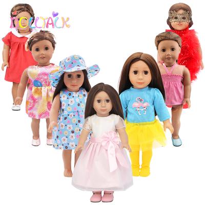 China Fashion Handmade Doll Clothes 7 Sets Different Style For American 18 Inch Doll Daily Casual And Party Wear Doll Clothes Perfectly for sale